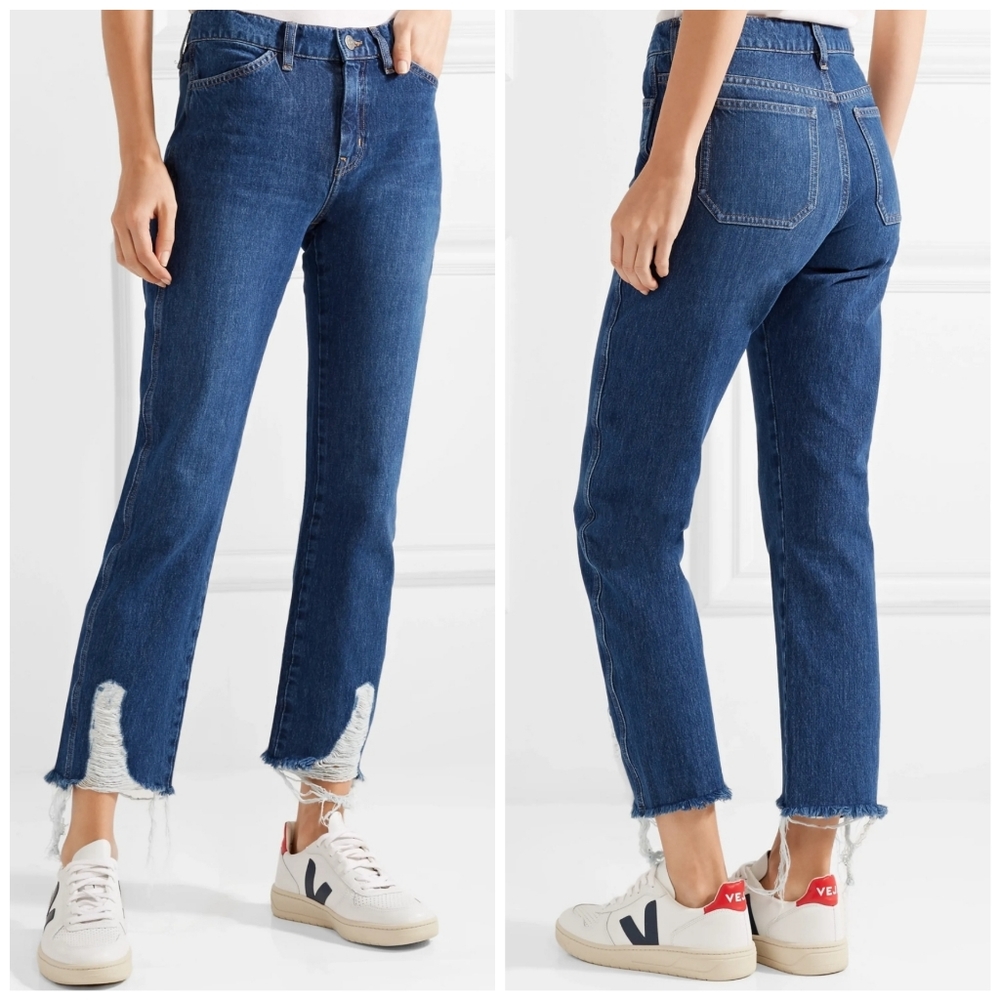 NWT Anthropologie Mih Cult Straight Raw Hem Jean - Picture 4 of 12